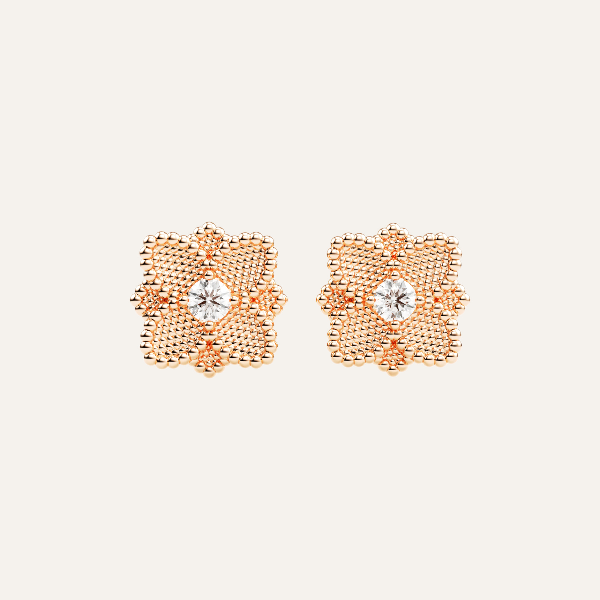 Hortensia Petite Earrings - Rose Gold