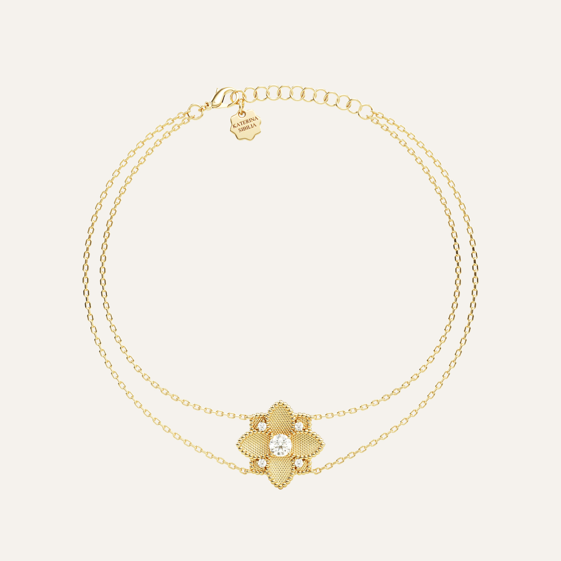 Hortensia Grande Bracelet - Yellow Gold
