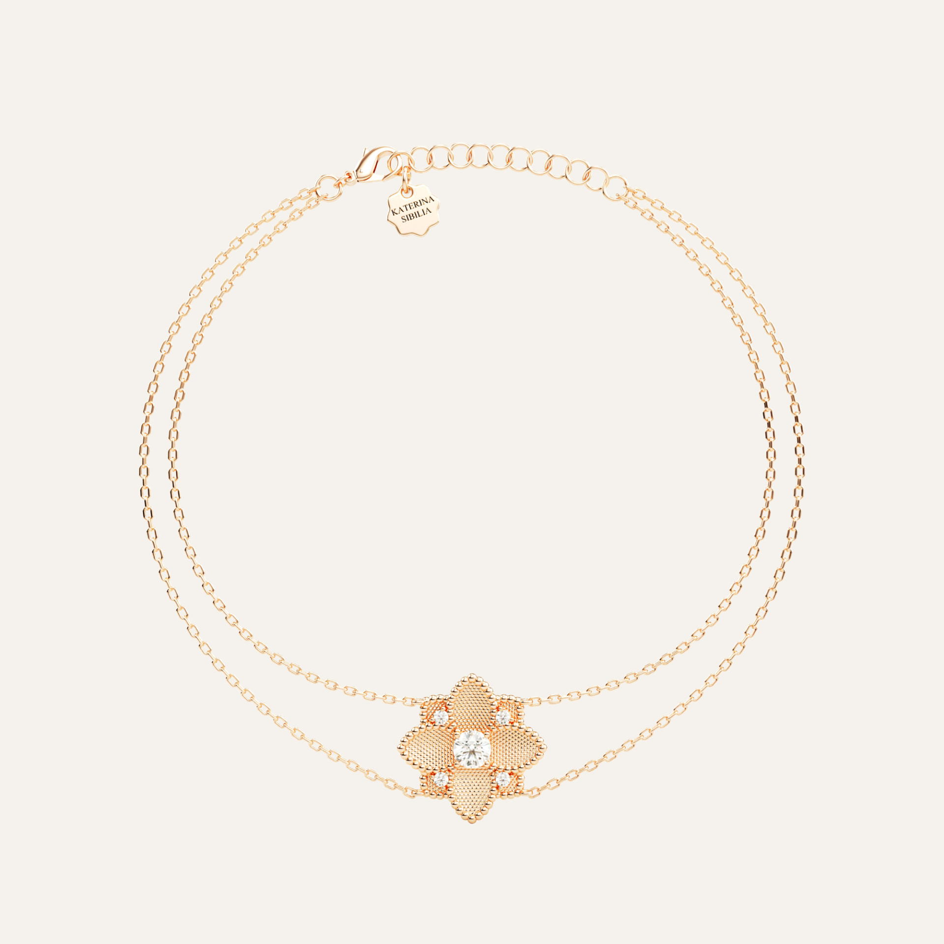 Hortensia Grande Bracelet - Rose Gold